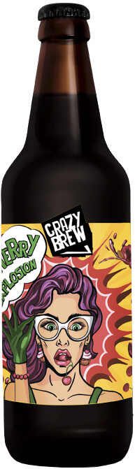 Crazy cherry. Cherry explosion пиво. Crazy Brew. Cherry explosion 6.5 500ml. Smoke Lager.