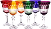 Max Crystal, Kristina Wine Glass, Color, set of 6 pcs, 220 ml