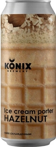 Крафтовое пиво Konix Brewery, Ice Cream Porter Hazelnut, in can, 0.45 л