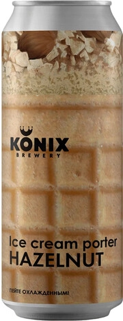 Суреттегі сурет Konix Brewery, Ice Cream Porter Hazelnut, in can, 0.45 L