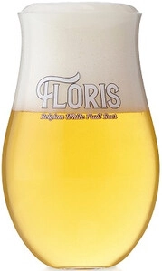Floris Beer Glass with Two Labels, 0.33 л