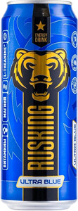 Rusking Ultra Blue, Energy Drink, in can, 0.45 л