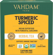 Vahdam, Turmeric Spice Herbal Tea Tisane, set of 15 pcs, 30 g