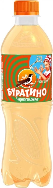 На фото изображение Черноголовка Буратино, ПЭТ, объемом 0.5 литра (Chernogolovka Pinocchio, PET 0.5 L)