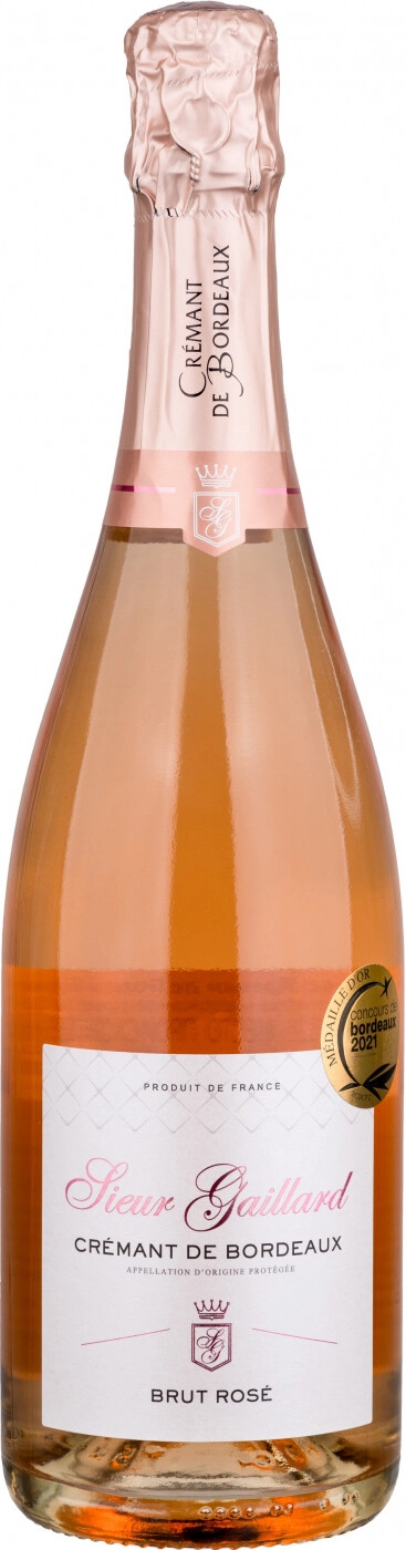 Sparkling wine Sieur Gaillard, Cremant de Bordeaux AOP Brut Rose, 2020, 750  ml Sieur Gaillard, Cremant de Bordeaux AOP Brut Rose, 2020 – price, reviews