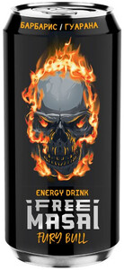 Free Masai Fury Bull, Energy Drink, in can, 0.45 л