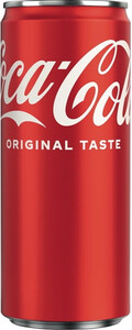 Газированная вода Coca-Cola Original Taste (Poland), in can slim, 0.33 л