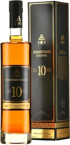 A301 Armenian Brandy 10 Years Old, gift box, 0.5 L