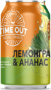 Time Out Lemongrass & Pineapple, in can, 0.33 L