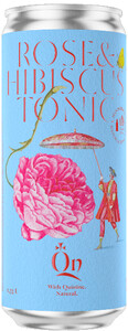 QN Rose & Hibiscus Tonic, in can, 0.33 L
