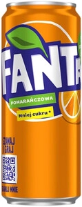 Fanta Orange (Poland), in can, 0.33 л