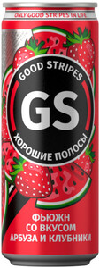 Good Stripes Fusion Watermelon and Strawberry, in can, 0.45 L