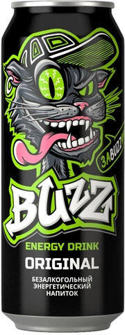 Суреттегі сурет Buzz Original, Energy Drink, in can, 0.45 L