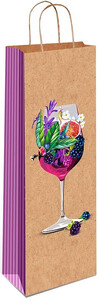 Пакет Bag for 1 bottle of wine, Glass-Berry (Craft)