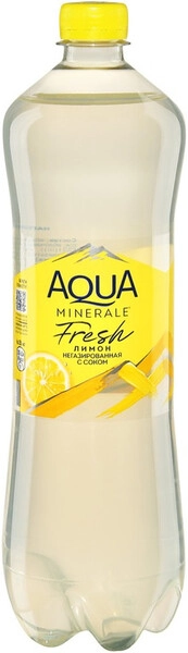Вода "Aqua Minerale" Still Lemon, PET, 1 л — купить воду "Аква Минерале ...