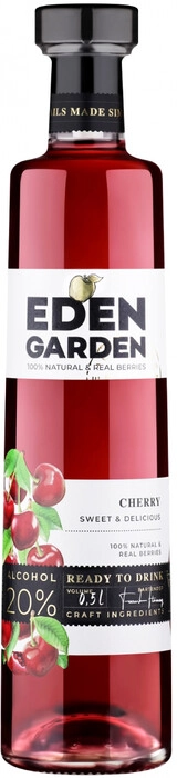 На фото изображение Eden Garden Cherry, 0.5 L (Эден Гарден Вишня объемом 0.5 литра)