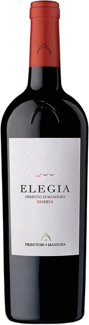 Суреттегі сурет Produttori di Manduria, Elegia Riserva, Primitivo di Manduria DOP, 2019, 0.75 L