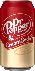 Минеральная вода Dr. Pepper Cream Soda (USA), in can, 355 мл