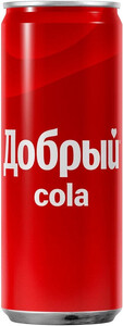 Dobryj Cola, in can, 0.33 L