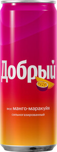 Dobryj Mango-Passion Fruit, Lemonade, in can, 0.33 L