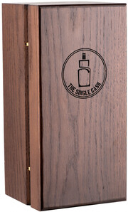 The Single Cask, Wooden Case for 1 Whisky bottle with Engraving, Oak