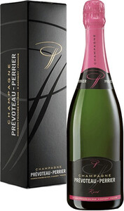 Champagne Prevoteau-Perrier, Rose Brut, gift box, 1.5 л