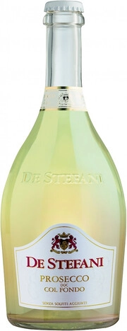 На фото изображение De Stefani, Prosecco DOC Col Fondo, 2019, 0.75 L (Де Стефани, Просекко Кол Фондо, 2019 объемом 0.75 литра)