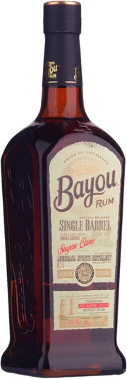 На фото изображение Bayou Single Barrel (43,4%), 0.7 L (Байю Сингл Баррел (43,4%) объемом 0.7 литра)