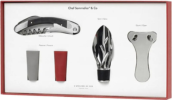 In the photo image LAtelier du Vin, Chef Sommelier & Co, Set of wine accessories
