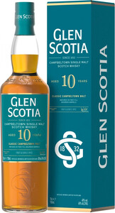 Виски Glen Scotia 10 Years Old, gift box, 0.7 л