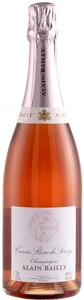 Розовое шампанское Champagne Alain Bailly, Cuvee Rose De Serzy Brut, Champagne AOC