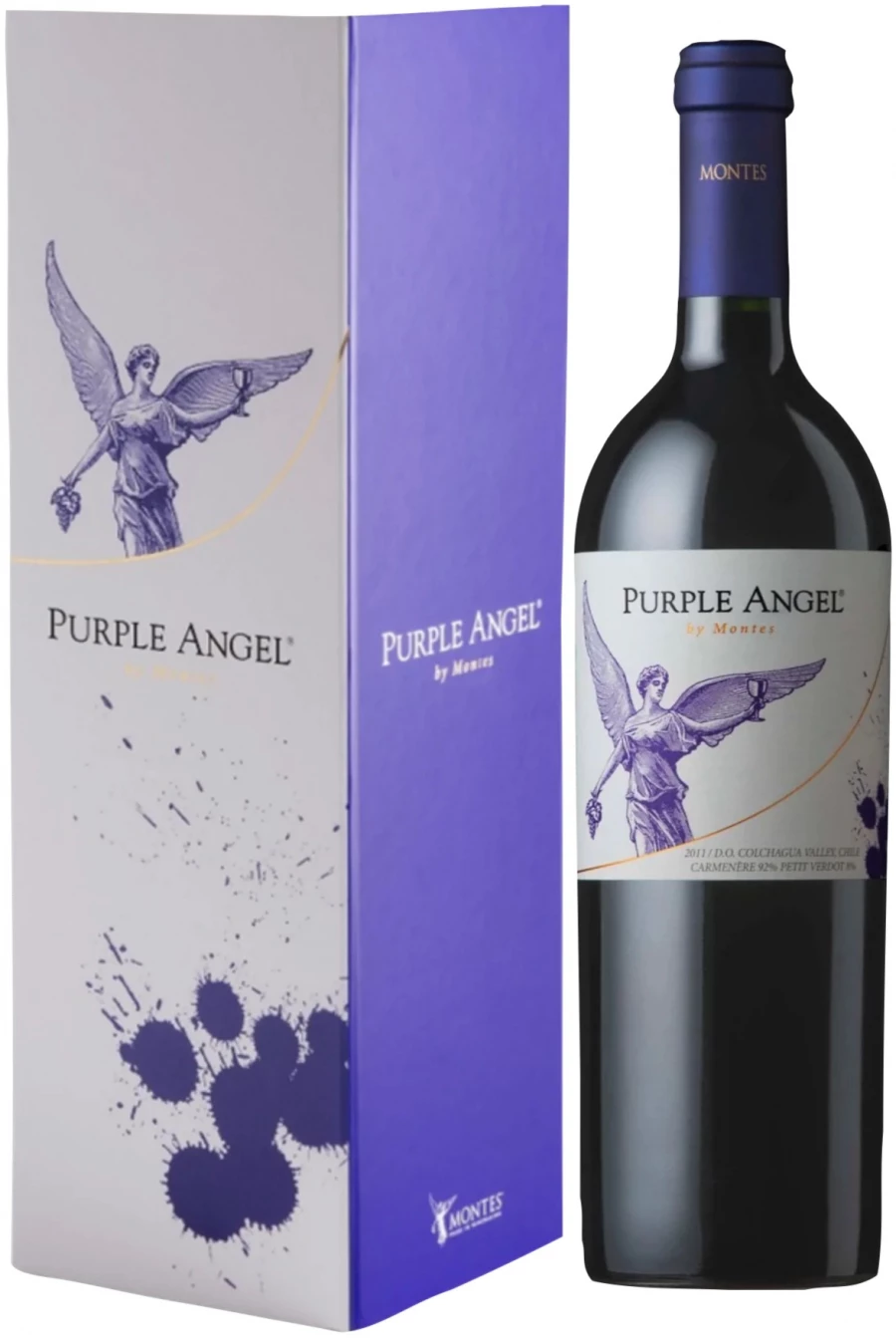 Wine Montes, Purple Angel, Valle de Colchagua DO, 2020, gift box