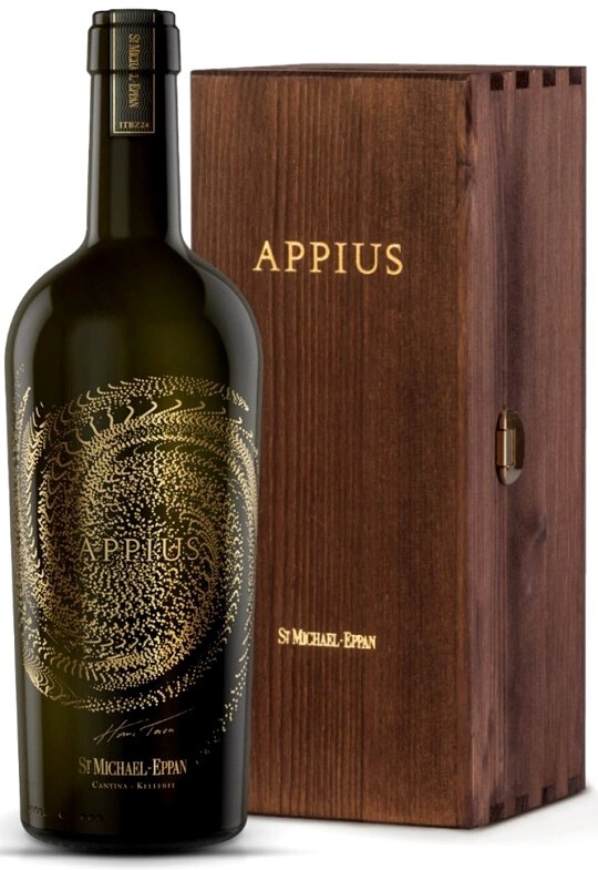 Wine San Michele Appiano Appius Alto Adige DOC 2018 wooden box