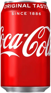 На фото изображение Coca-Cola Original Taste (Poland), in can, 0.33 L (Кока-Кола Ориджнл Тейст (Польша), в жестяной банке объемом 0.33 литра)
