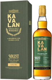 Kavalan, Solist Ex-Bourbon Cask (54,8%), gift box, 0.7 л