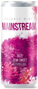 Balance Wine Mainstream, Sparkling Rose Semi-Sweet, in can, 0.33 L