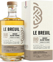Le Breuil Duo de Malt Blend Tourbe, gift box, 0.7 л