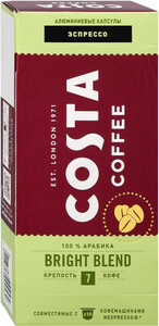 Costa Coffee Bright Blend 7, 10 Capsules, 55 г