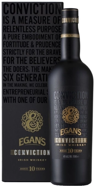 Виски «Egan's» Conviction 10 Years Old, в подарочной коробке, 0.7