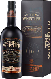 На фото изображение The Whistler Imperial Stout Cask Finish, gift box, 0.7 L (Уистлер Империал Стаут Каск Финиш, в подарочной коробке в бутылках объемом 0.7 литра)