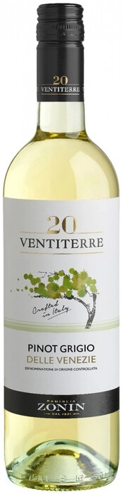 Wine Zonin, 20 Ventiterre Pinot Grigio delle Venezie DOC, 2022, 750 ml ...