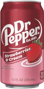 Напиток Dr. Pepper Strawberries & Cream (USA), in can, 355 мл