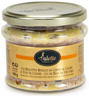 Valette Les Rillettes Royales de Confit de Canard au Foie de Canard (25%), glass, 180 g