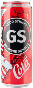 Good Stripes Cola, in can, 0.45 L