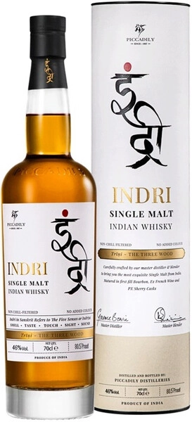 ウイスキー INDRI single malt Indian whisky Виски «Indri» Single Malt, в тубе, 0.7 л — купить виски