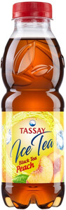 Tassay Ice Tea, Black Tea Peach, PET, 0.5 L