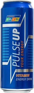 PulseUP Energy, Vitamin Energy Drink, in can, 0.33 л
