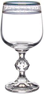 Crystalex, Claudia Red Wine Glass, Golden Leaf, 230 ml
