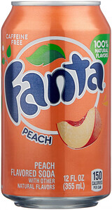 Fanta Peach (USA), in can, 355 ml