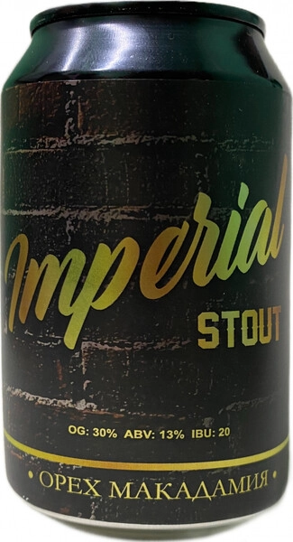 Пиво «P:M Craft» Imperial Stout Macadamia Nut, in can, 0.33 л Пиво «P:M Craft» Imperial Stout Macadamia Nut, in can, 0.33 л